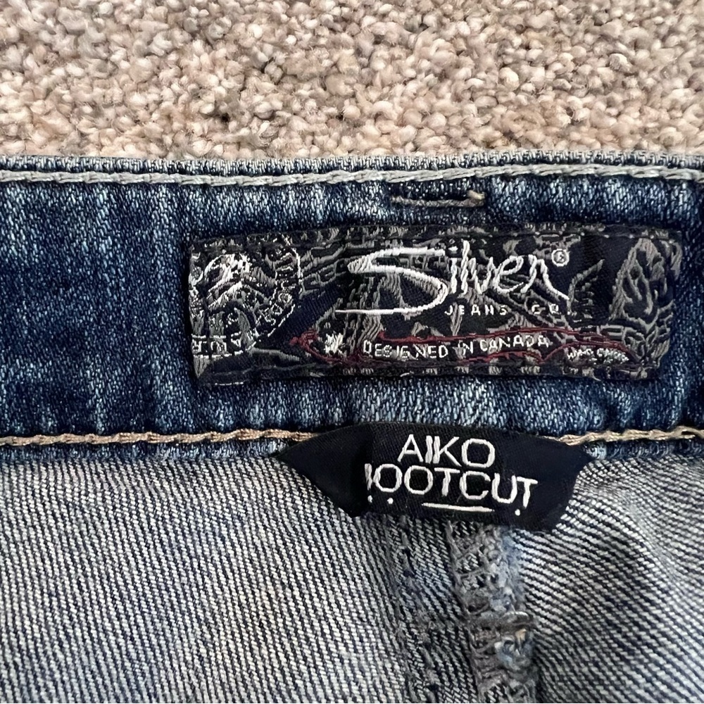 Silver Jeans Co Aiko Boot Cut Jean Pants Denim Blue Women’s Size W30 / L33 - Picture 8 of 16